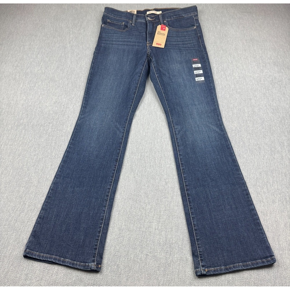 Levis 315 Jeans Womens 12M 31x32 Shaping Bootcut Tummy Slimming Dark Wash NWT